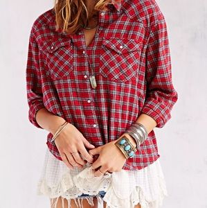 Urban Outfitters BDG lace Flannel Shirts